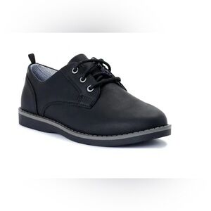 Wonder Nation Classic Black Oxford Kids' Lace-Up Shoes.